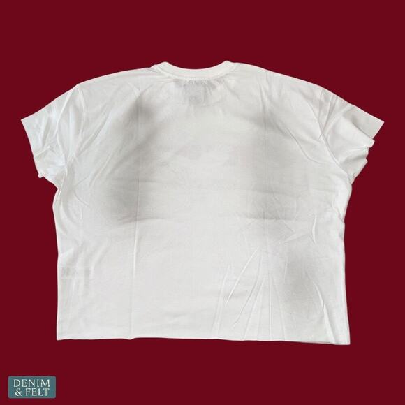 boohooMAN White Worldwide Eagle Graphic Tee Streetwear Retro Vibe Aesthetic NEW - Picture 5 of 9